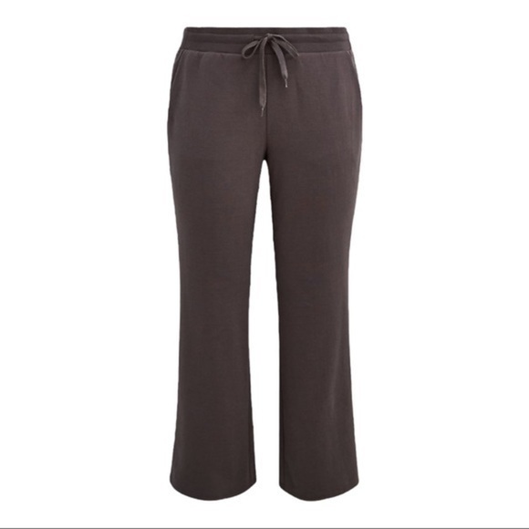 TORRID FLARE PANT - ULTRA SOFT FLEECE DARK GREY - Picture 1 of 6